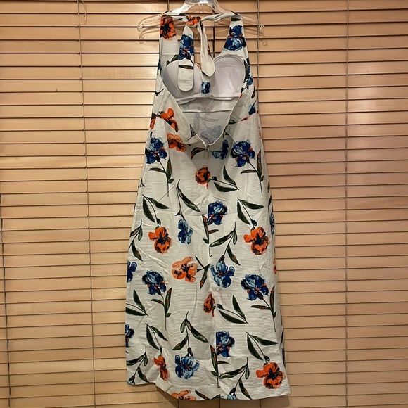 Frances Valentine Floral Iris Malia Halter Dress - Picture 8 of 11